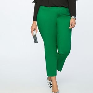 NWT Eloquii Green Kady Fit Pants 16 Stretch